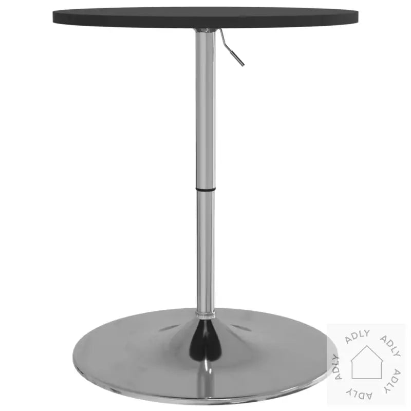 Barbord Svart 60X60X90 Cm Konstruert Tre Og Forkrommet Stål