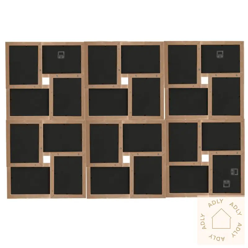 Fotorammekollasj For 24X(13X18 Cm) Bilde Lysebrun Mdf