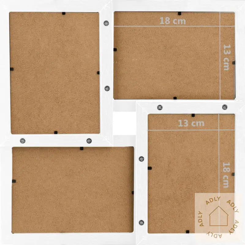 Fotorammekollasj For 24X(13X18 Cm) Bilde Hvit Mdf