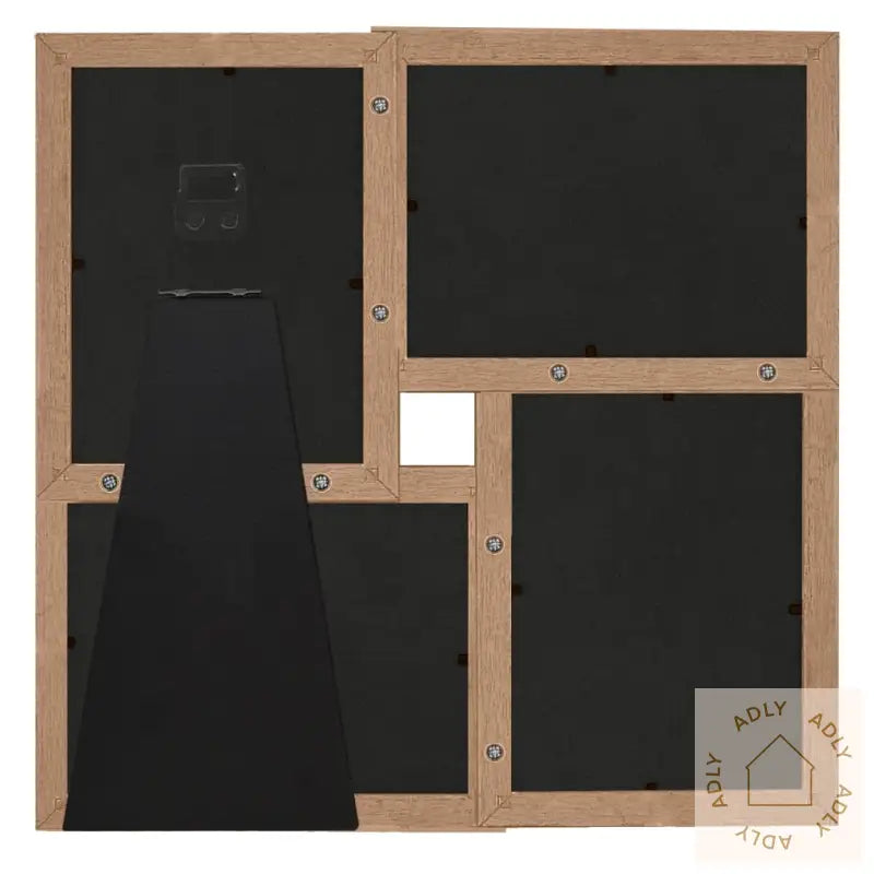 Fotorammekollasj For 4X(13X18 Cm) Bilde Lysebrun Mdf