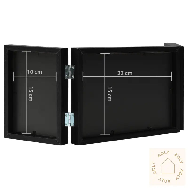 Trefoldig Fotorammekollasj Svart 22X15 Cm+2X(10X15 Cm)