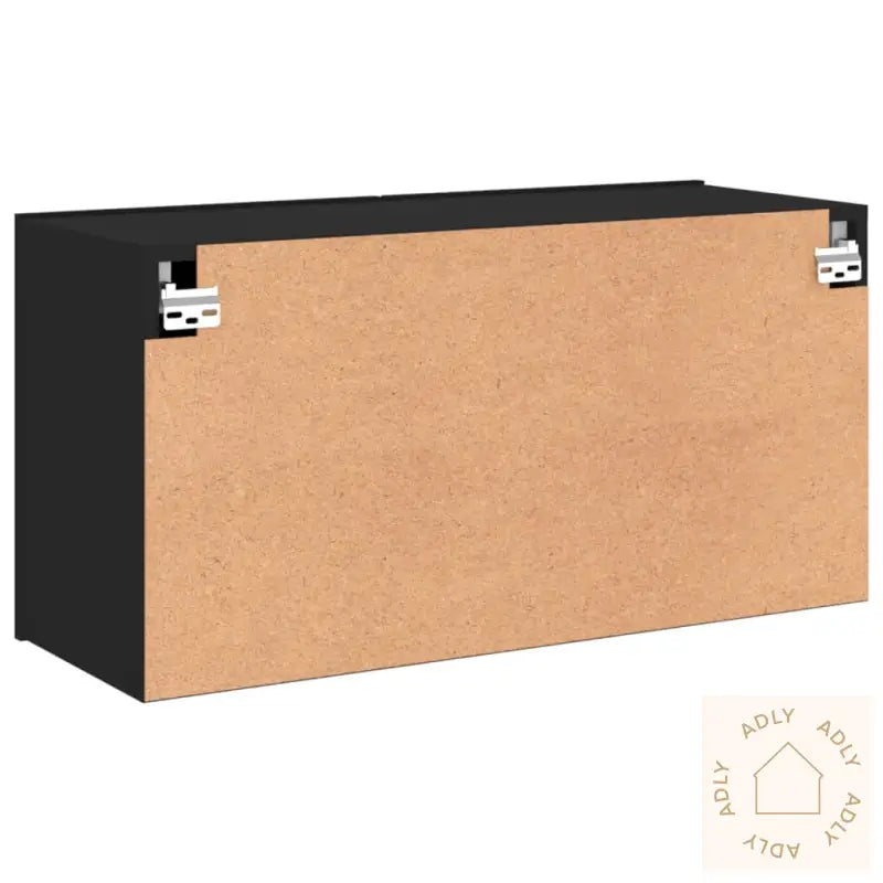 Vegghengt Tv-Benk Svart 80X30X41 Cm
