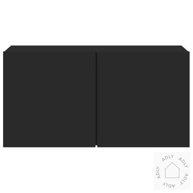 Vegghengt Tv-Benk Svart 80X30X41 Cm