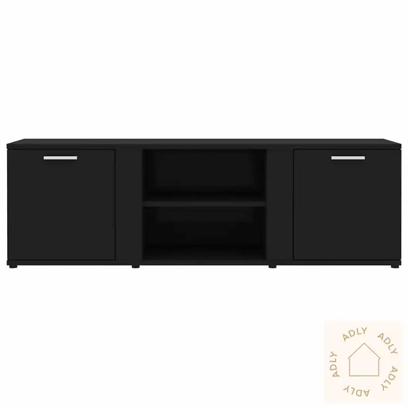 Tv-Benk Svart 120X34X37 Cm Konstruert Tre