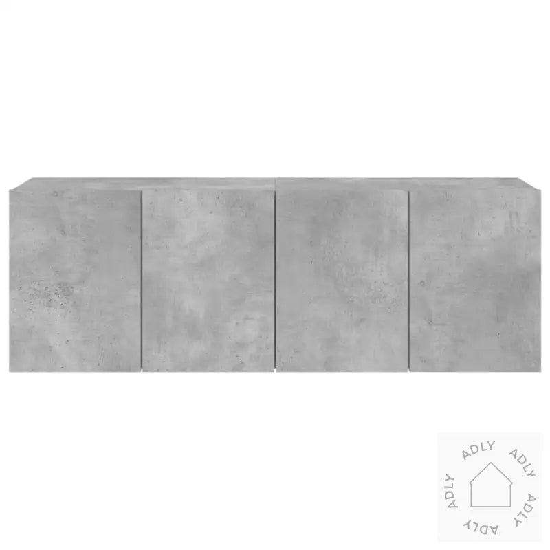 Veggmonterte Tv-Benker 2 Stk Betonggrå 60X30X41 Cm