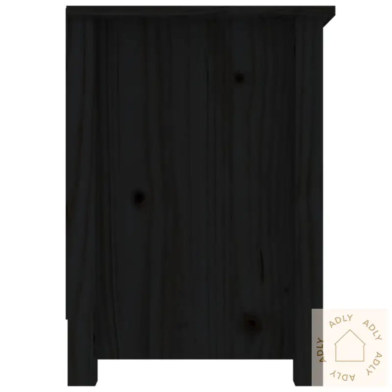 Tv-Benk Svart 103X36,5X52 Cm Heltre Furu
