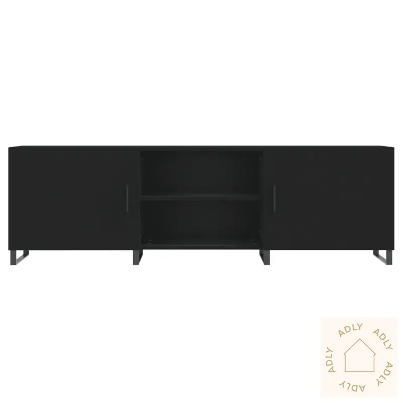 Tv-Benk Svart 150X30X50 Cm Konstruert Tre
