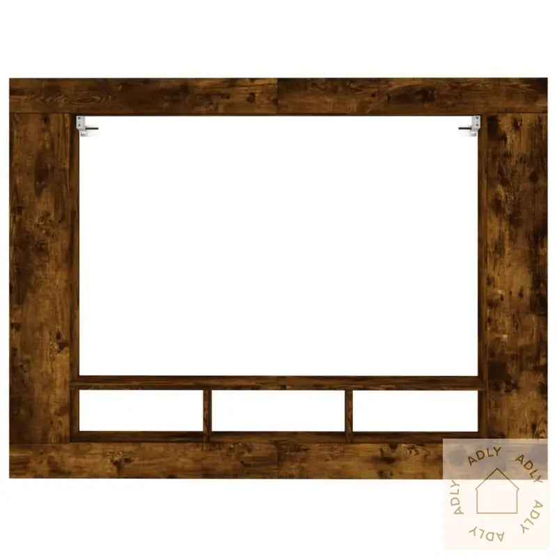 Tv-Benk Røkt Eik 152X22X113 Cm Konstruert Tre