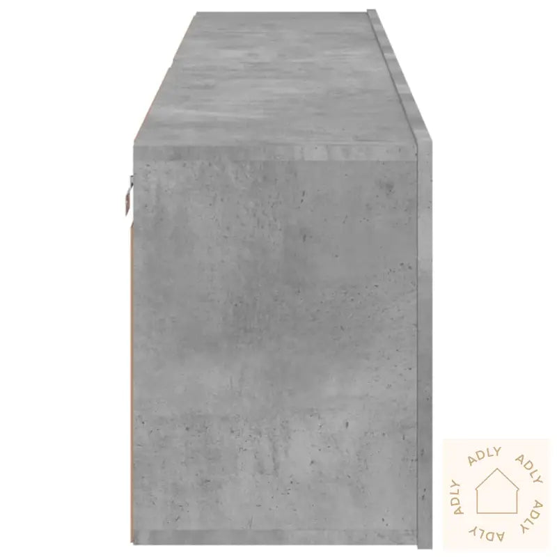 Veggmonterte Tv-Benker 2 Stk Betonggrå 80X30X41 Cm