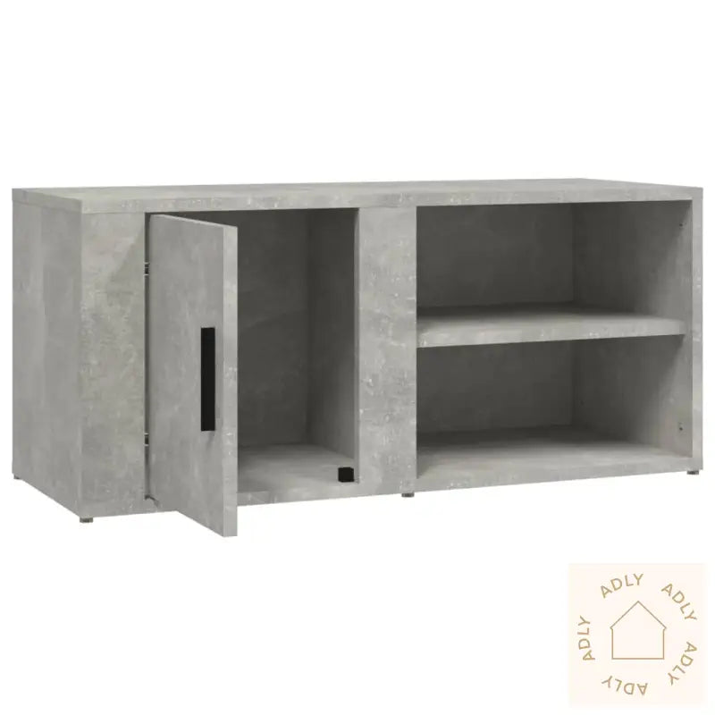 Tv-Benker 2 Stk Betonggrå 80X31,5X36 Cm Konstruert Tre