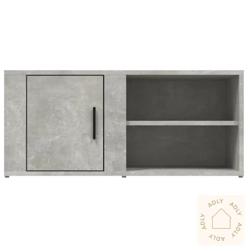 Tv-Benker 2 Stk Betonggrå 80X31,5X36 Cm Konstruert Tre