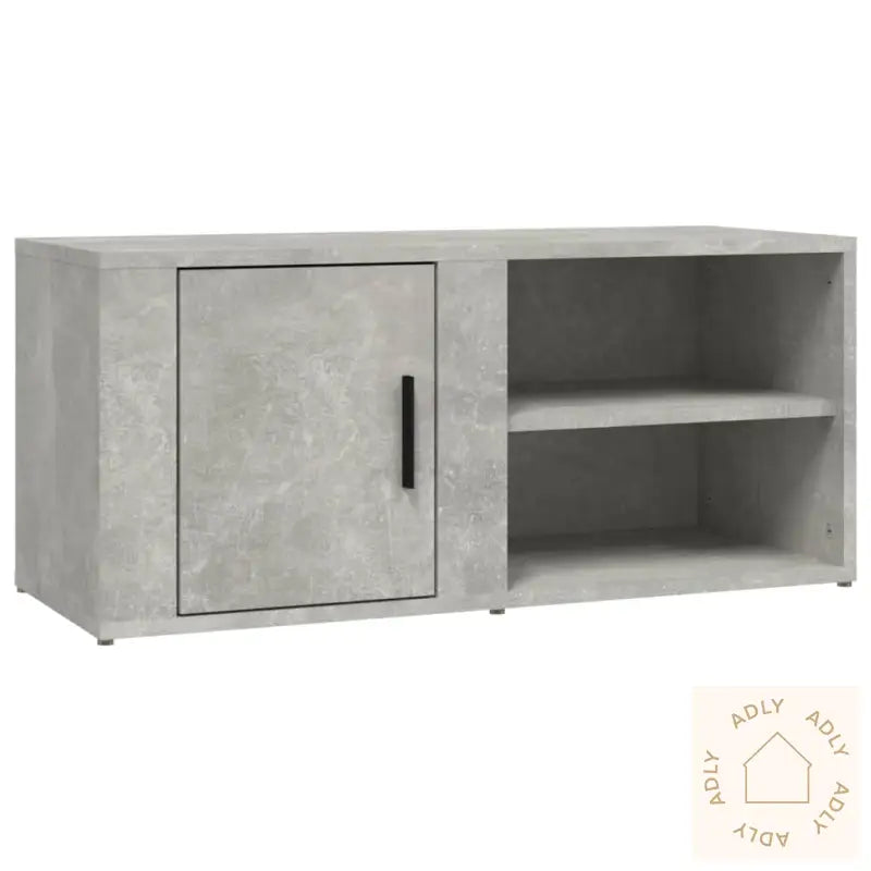 Tv-Benker 2 Stk Betonggrå 80X31,5X36 Cm Konstruert Tre