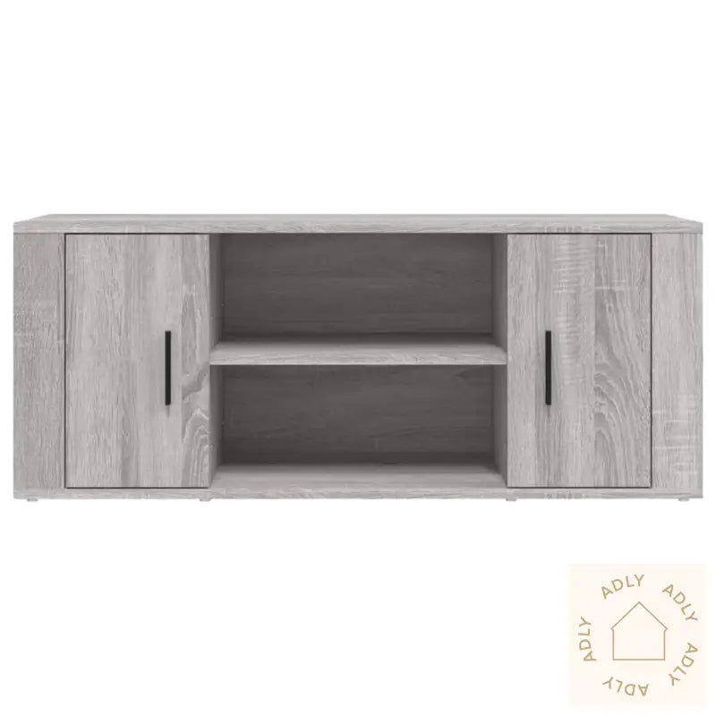 Tv-Benk Grå Sonoma 100X35X40 Cm Konstruert Tre