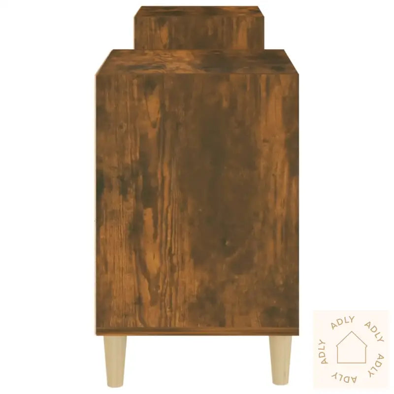 Tv-Benk Røkt Eik 160X35X55 Cm Konstruert Tre