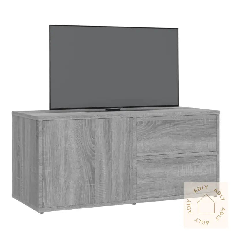 Tv-Benk Grå Sonoma 80X34X36 Cm Konstruert Tre