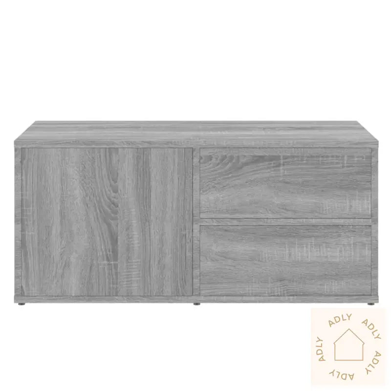 Tv-Benk Grå Sonoma 80X34X36 Cm Konstruert Tre
