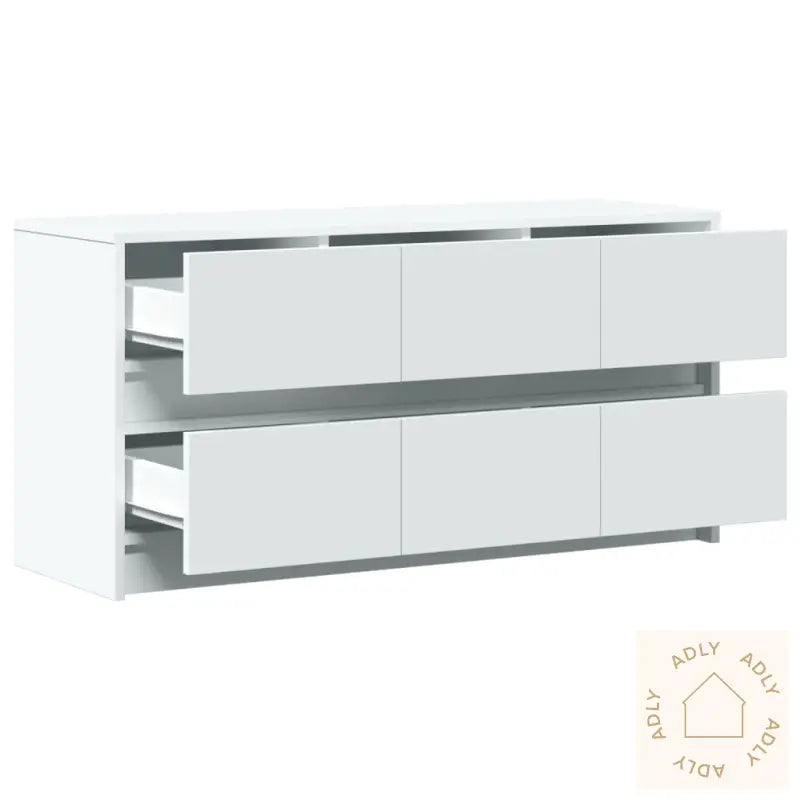 Tv-Benk Med Led Hvit 100X34X50 Cm Konstruert Tre