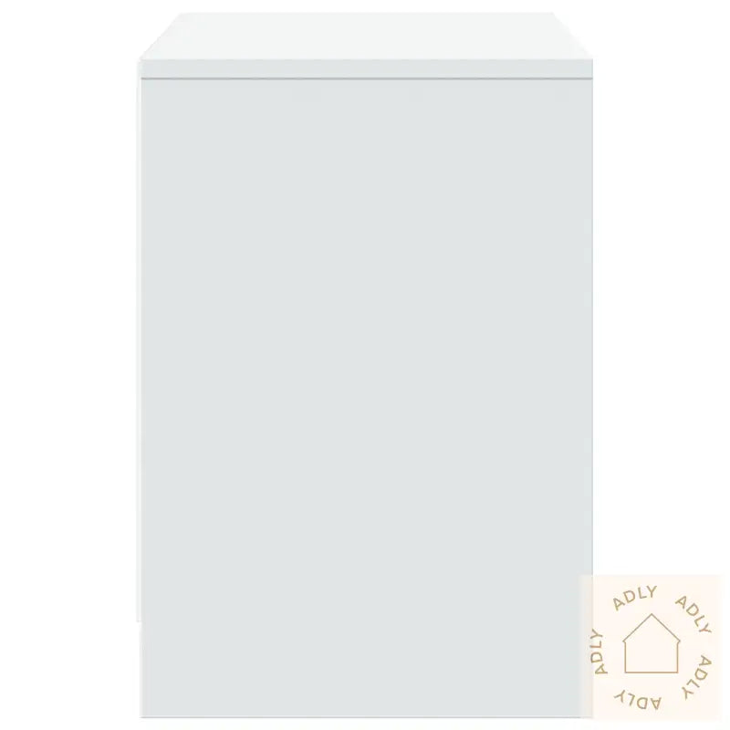 Tv-Benk Med Led Hvit 100X34X50 Cm Konstruert Tre