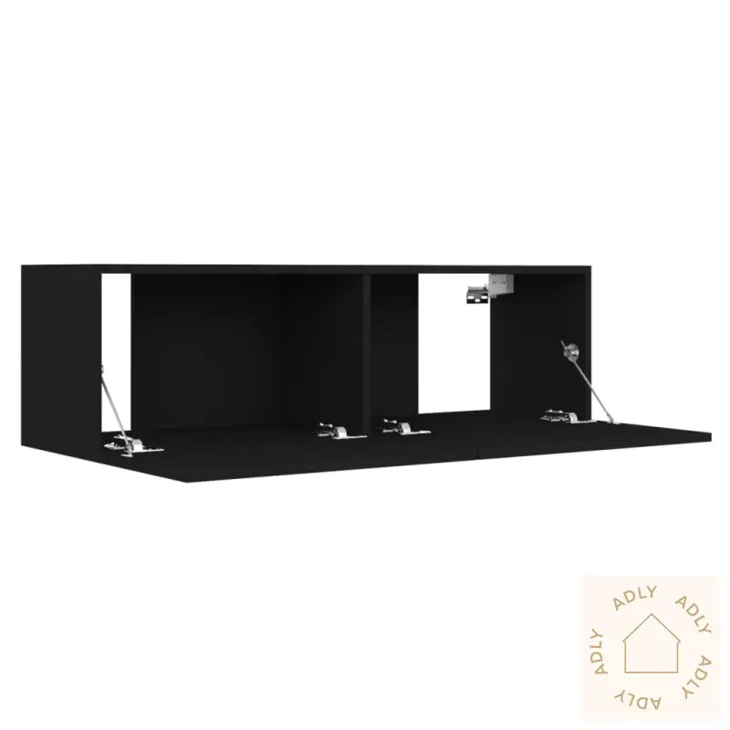 Tv-Benk Svart 100X30X30 Cm Konstruert Tre