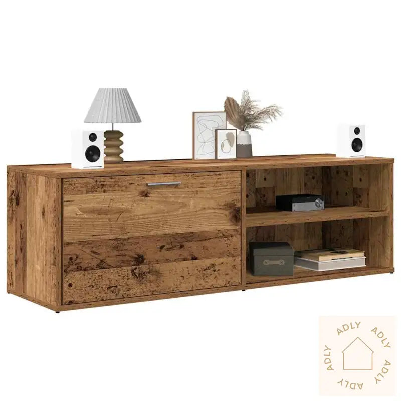 Tv-Benk Gammelt Tre 120X34X37 Cm Konstruert Tre