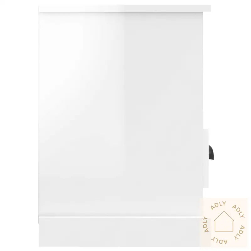 Tv-Benk Høyglans Hvit 80X35X50 Cm Konstruert Tre