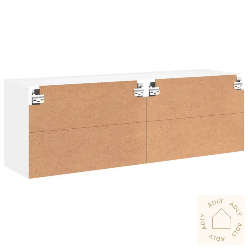 Veggmonterte Tv-Benker 2 Stk Hvit 60X30X41 Cm