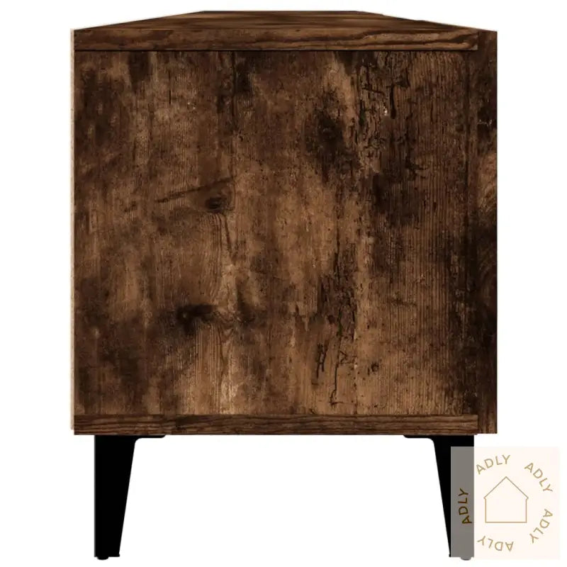 Tv-Benk Røkt Eik 180X31,5X40 Cm Konstruert Tre