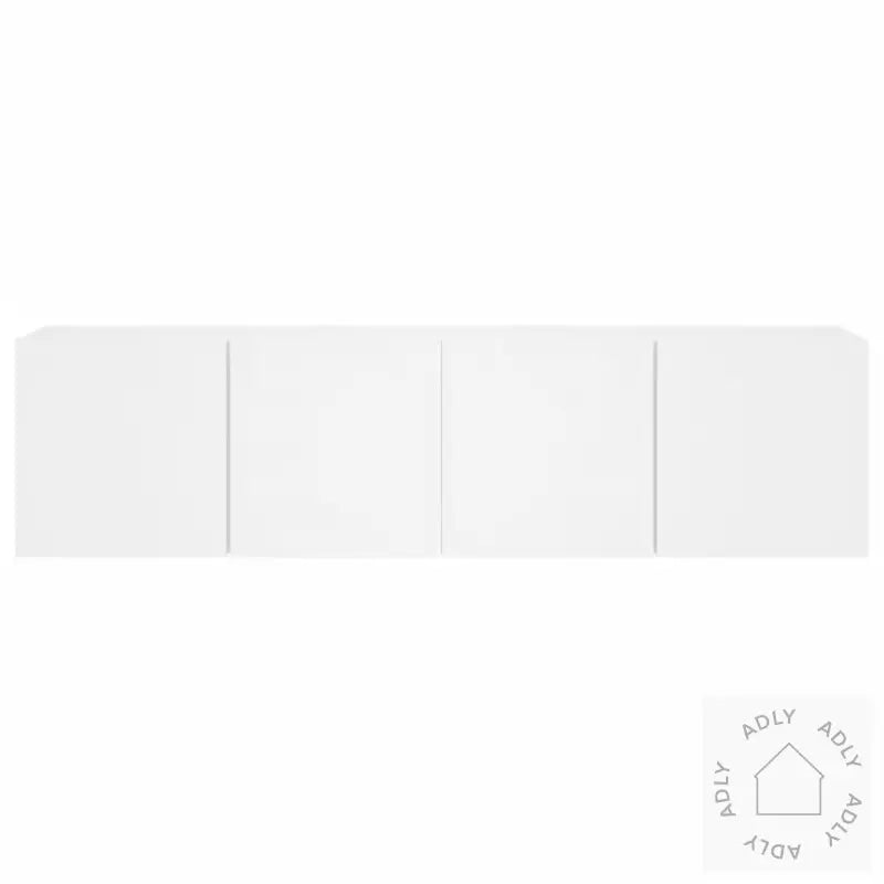 Veggmonterte Tv-Benker 2 Stk Hvit 80X30X41 Cm