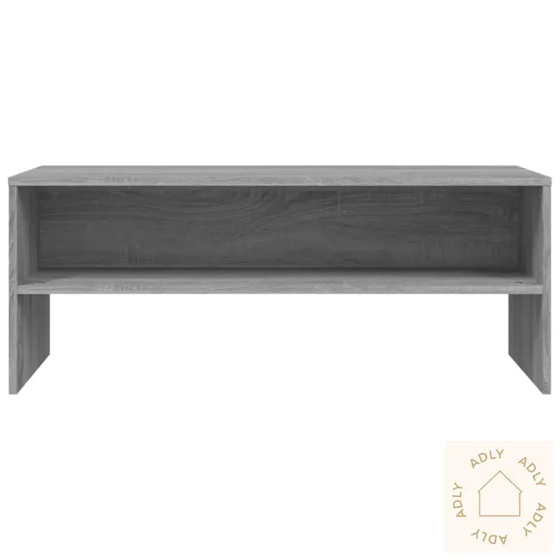 Tv-Benk Grå Sonoma 100X40X40 Cm Konstruert Tre