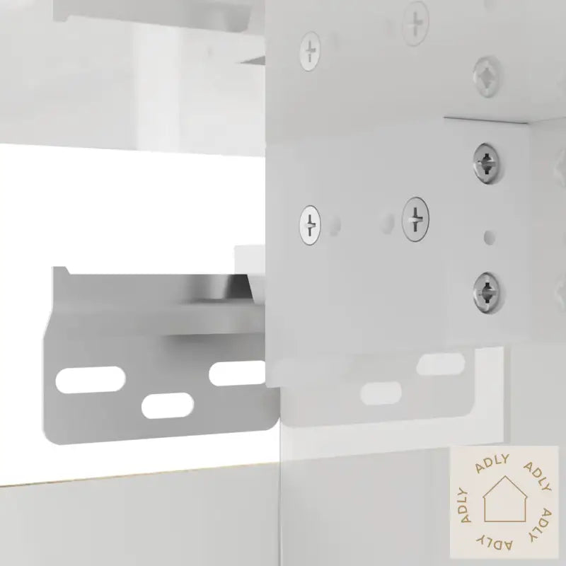 Vegghengt Tv-Benk Høyglans Hvit 30,5X30X30 Cm