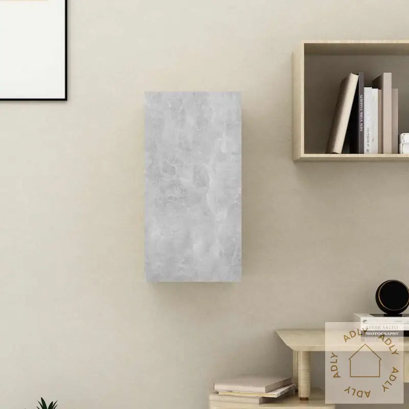 Tv-Benk Betonggrå 30,5X30X60 Cm Sponplate