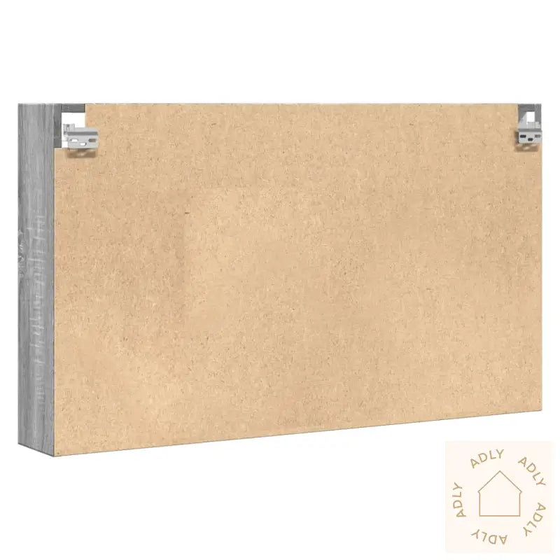 Vitrineskap Grå Sonoma 100X15X58 Cm Konstruert Tre