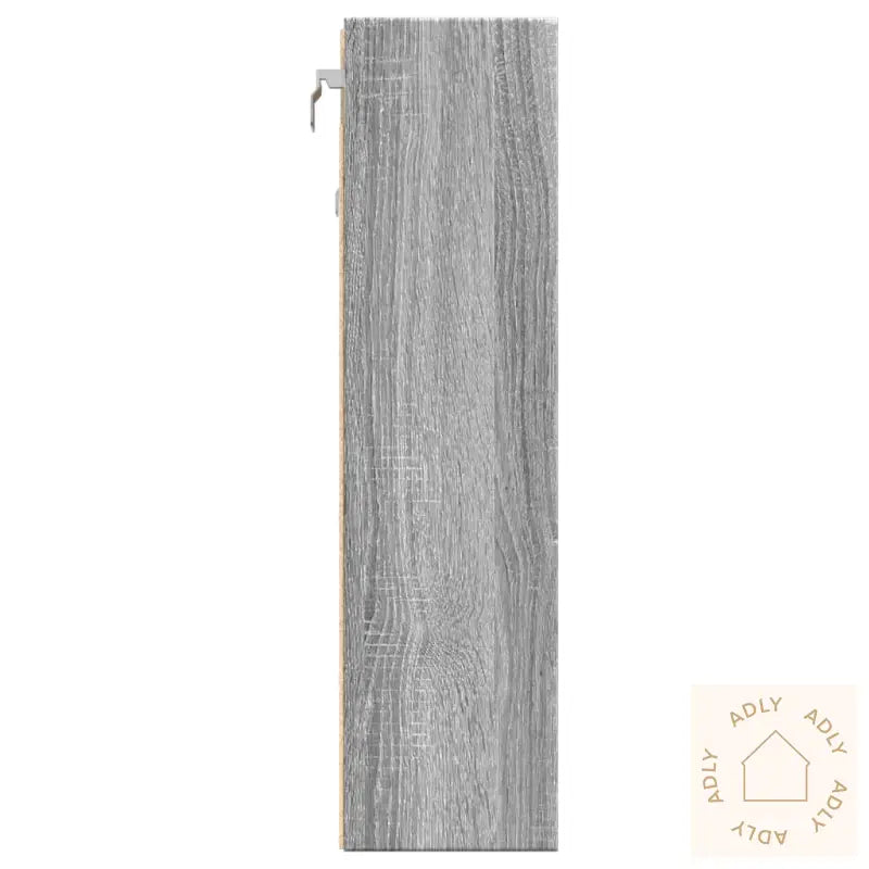 Vitrineskap Grå Sonoma 100X15X58 Cm Konstruert Tre