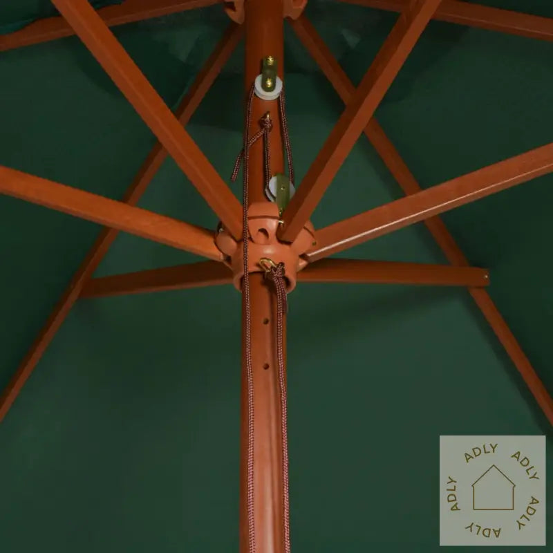 Parasoll 200X300 Cm Trestang Grønn