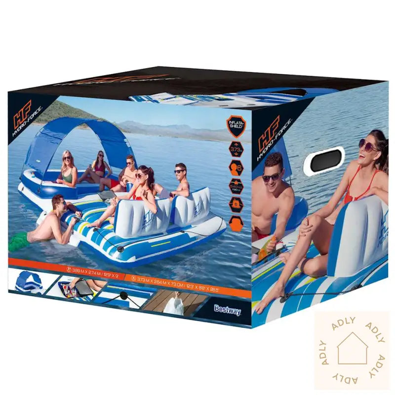 Bestway Oppblåsbar Øy Tropical Breeze 389X274 Cm 43105