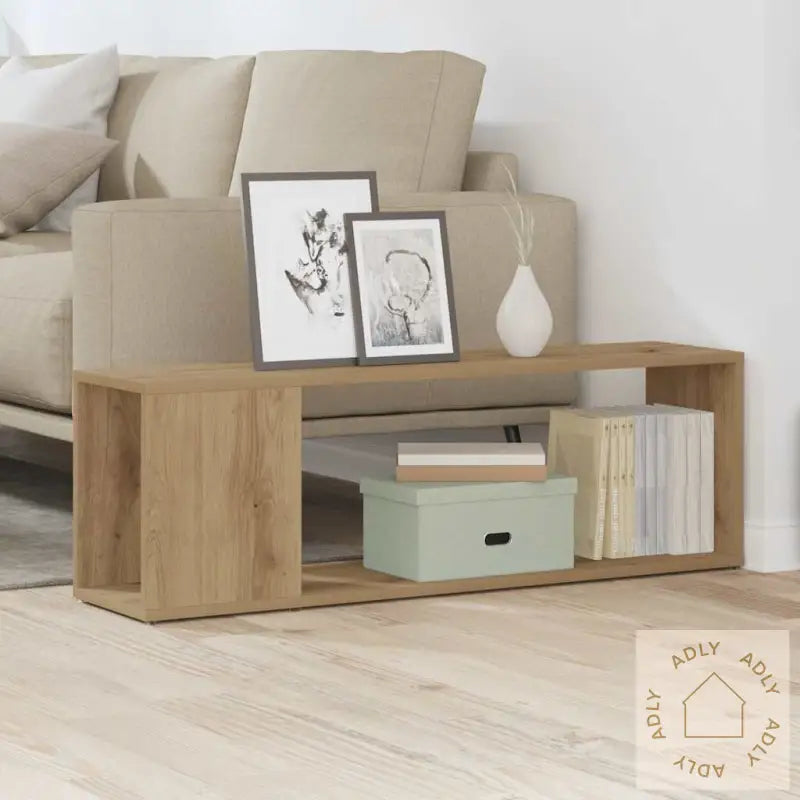 Tv-Benk Artisan Eik 100X24X32 Cm Konstruert Tre