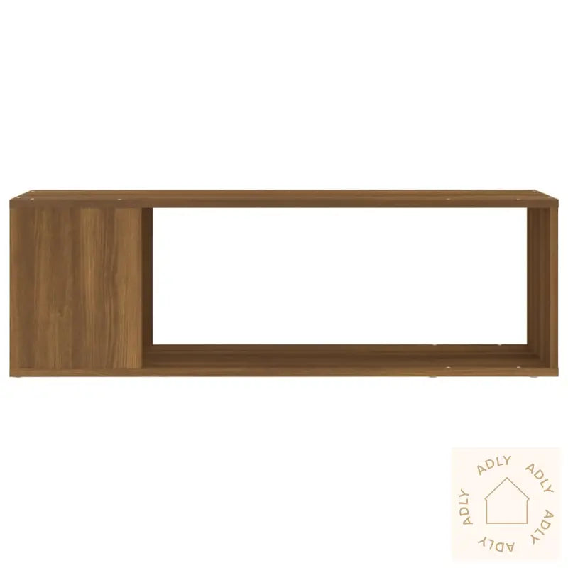 Tv-Benk Brun Eik 100X24X32 Cm Konstruert Tre