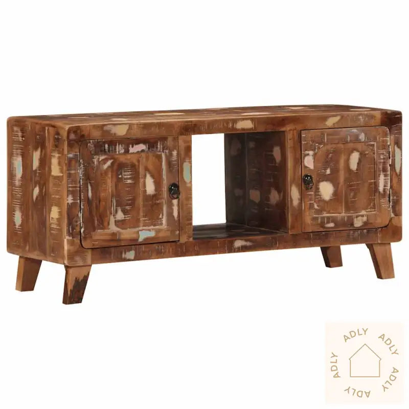 Tv-Benk 105X46X32 Cm Gjenvunnet Heltre