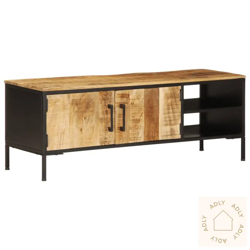 Tv-Benk 110X35X40 Cm Grovt Heltre Mangotre