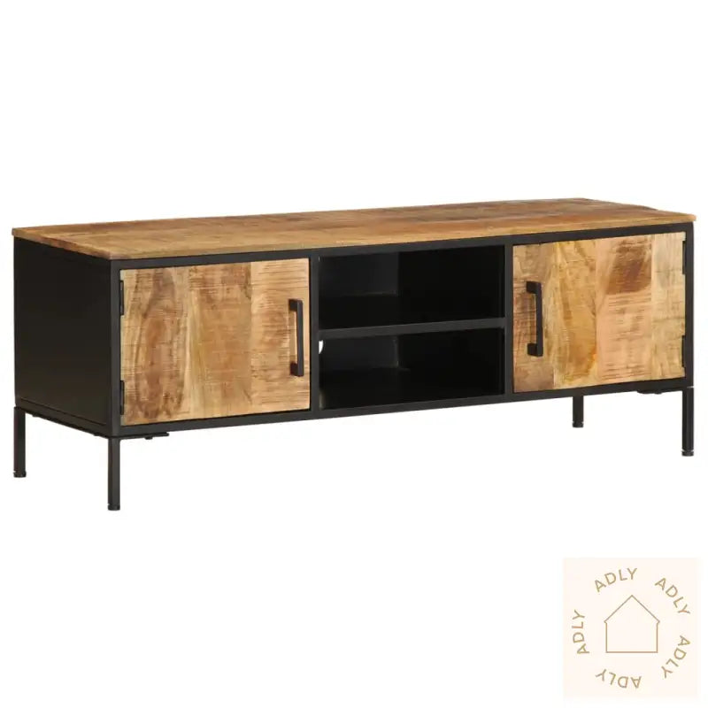 Tv-Benk 110X35X40 Cm Grovt Heltre Mangotre