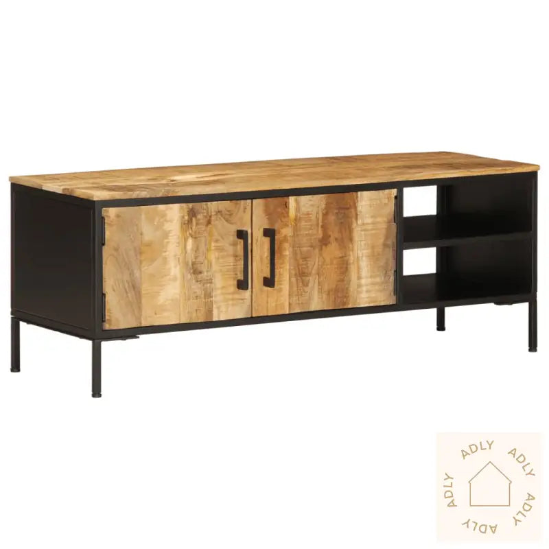 Tv-Benk 110X35X40 Cm Grovt Heltre Mangotre