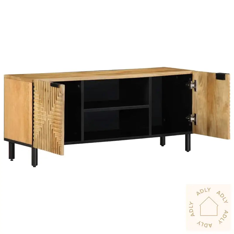 Tv-Benk Brun 105X33X46 Cm Heltre Mango