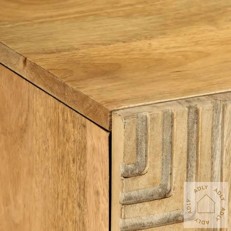 Tv-Benk Brun 105X33X46 Cm Heltre Mango