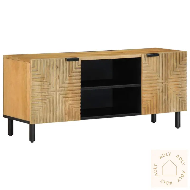 Tv-Benk Brun 105X33X46 Cm Heltre Mango