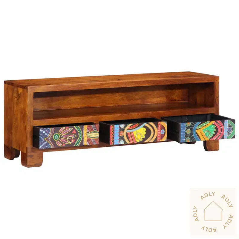 Tv-Skap Flerfarget 110X30X40 Heltre Akasie