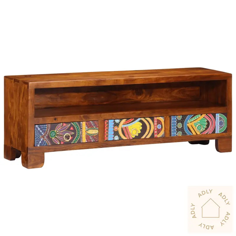 Tv-Skap Flerfarget 110X30X40 Heltre Akasie