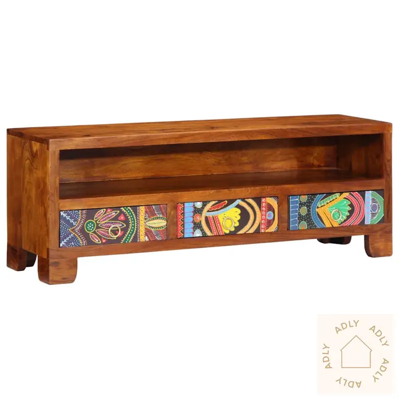 Tv-Skap Flerfarget 110X30X40 Heltre Akasie