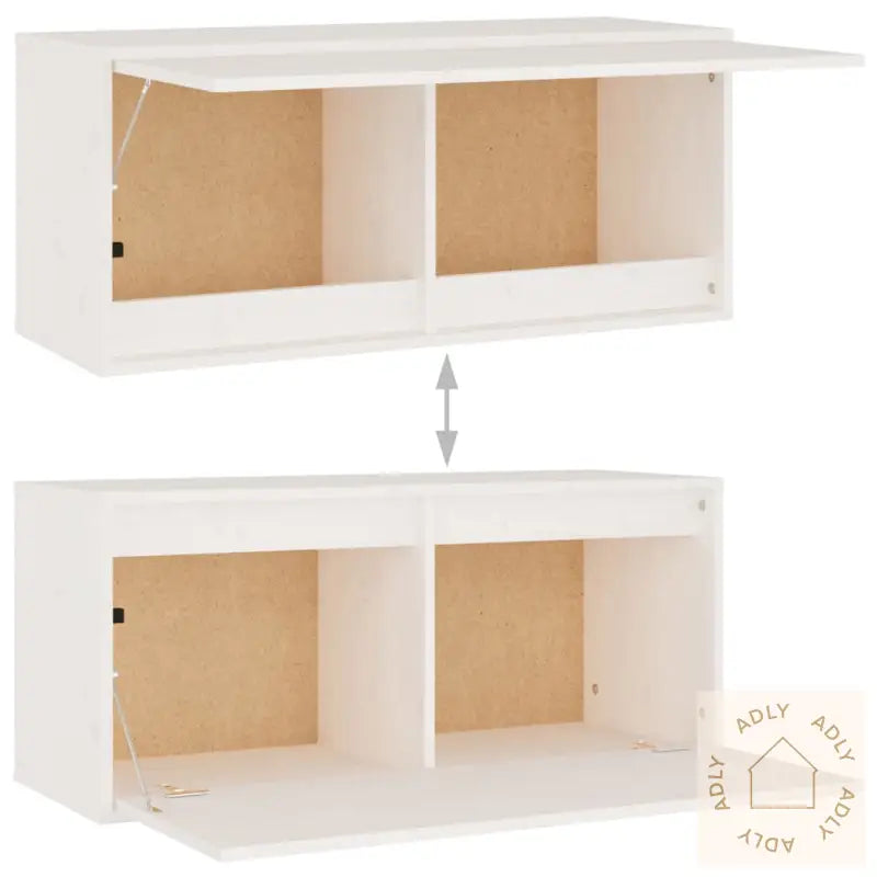 Tv-Benker 5 Stk Hvit Heltre Furu