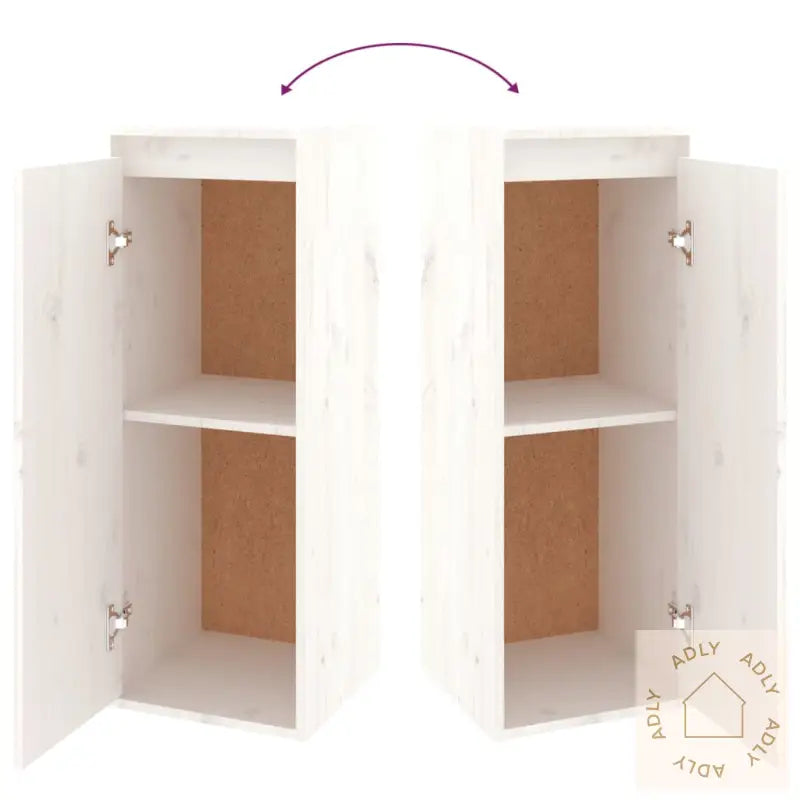 Tv-Benker 5 Stk Hvit Heltre Furu