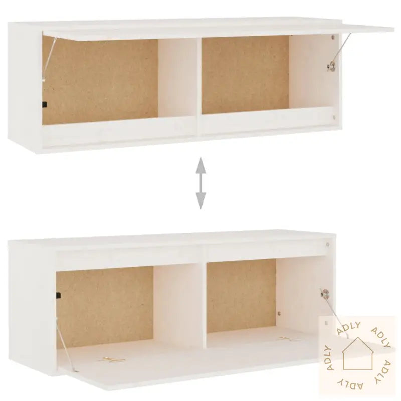 Tv-Benker 5 Stk Hvit Heltre Furu